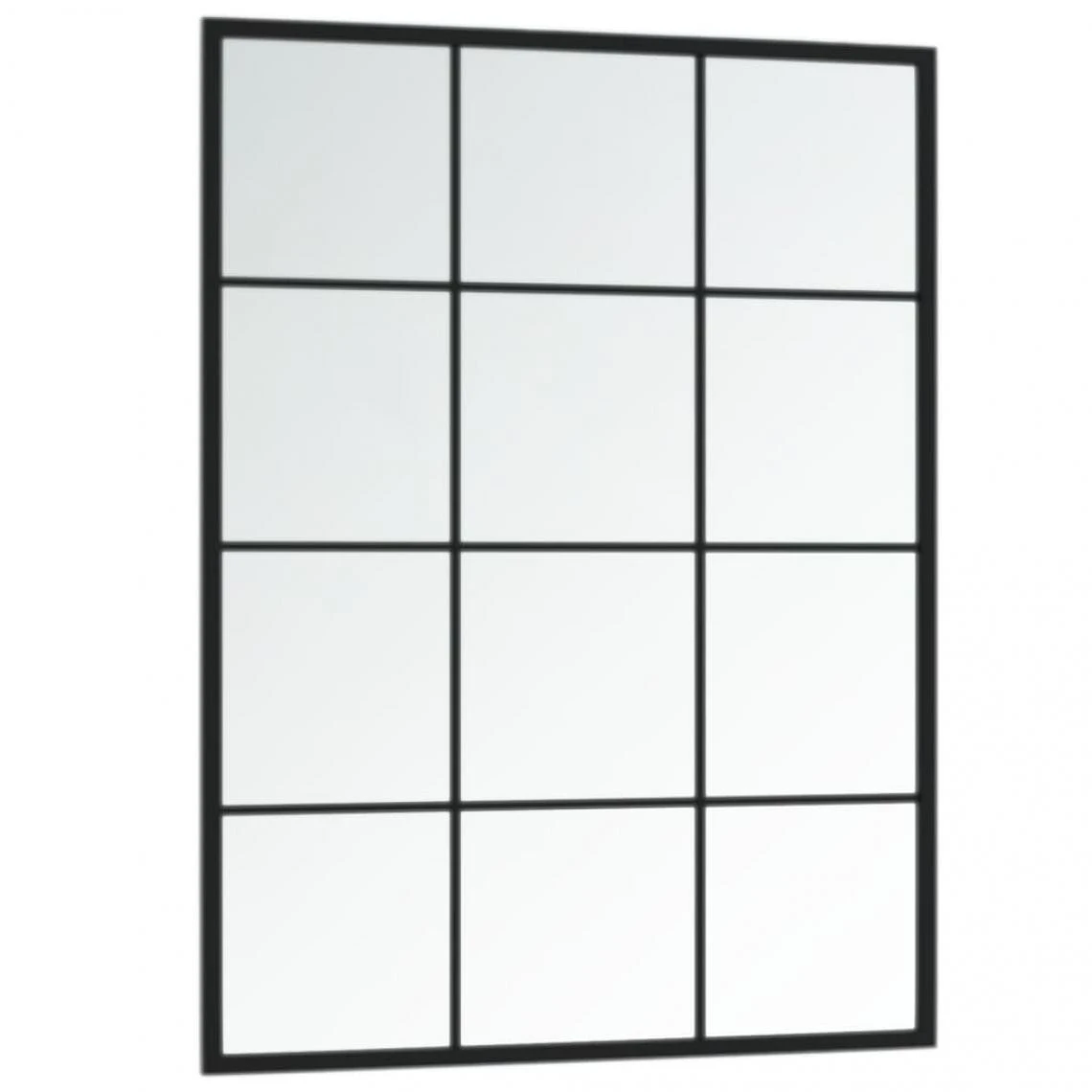 VidaXL Miroir Mural Noir 80x60 Cm Métal 5 VidaXL Miroir Mural Noir 80x60 Cm Métal – Image 3