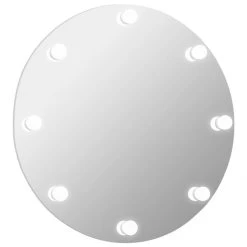 VidaXL Miroir Mural Sans Cadre Avec Lampes LED Rond Verre -magasin Vente-unique vidaxl miroir mural sans cadre avec lampes led rond verre 11559990 30325920 1140x1140