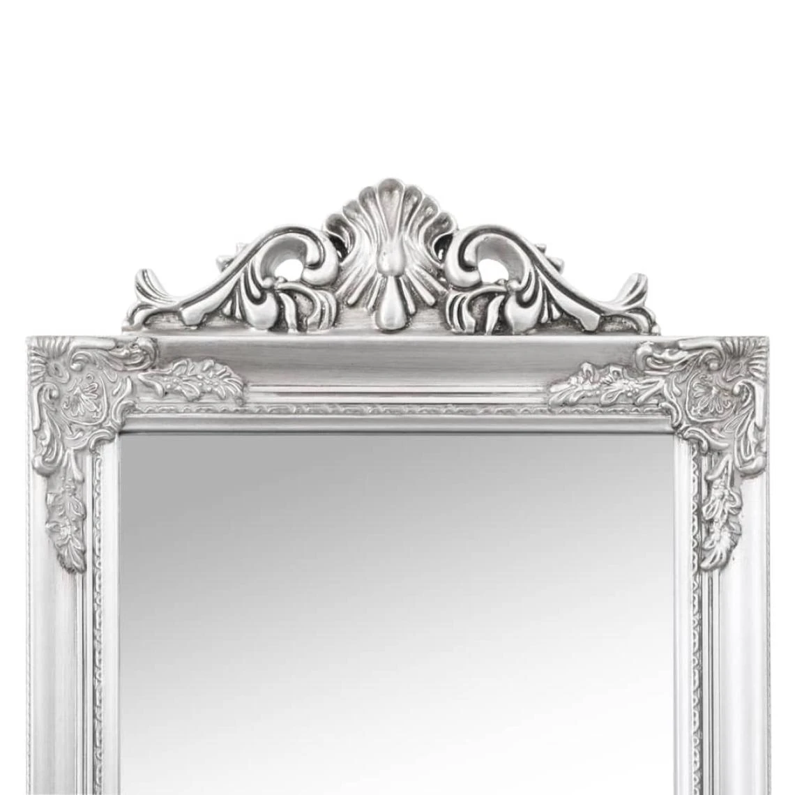 VidaXL Miroir Sur Pied Argenté 45x180 Cm 6 VidaXL Miroir Sur Pied Argenté 45x180 Cm – Image 4