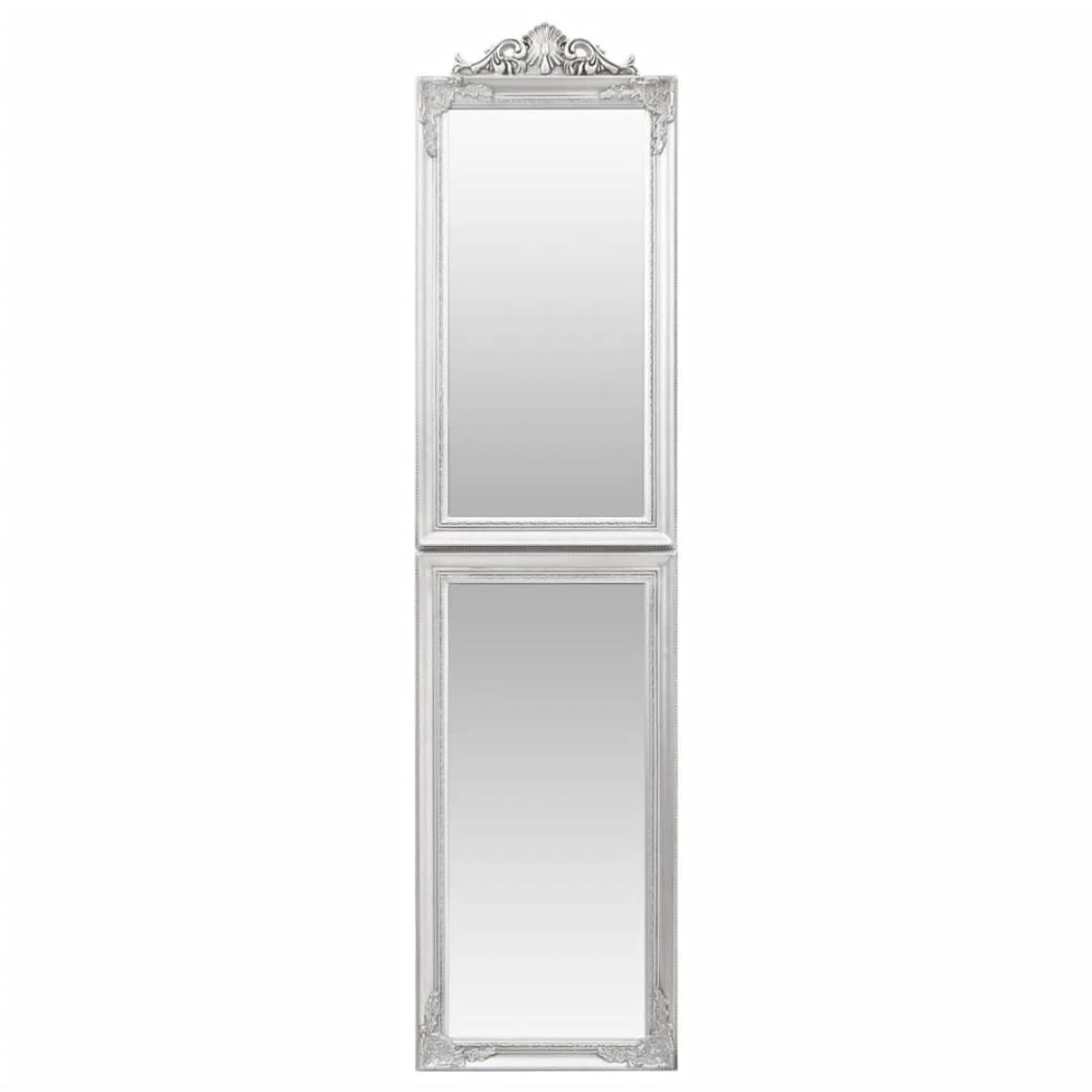 VidaXL Miroir Sur Pied Argenté 50x200 Cm 4 VidaXL Miroir Sur Pied Argenté 50x200 Cm – Image 2