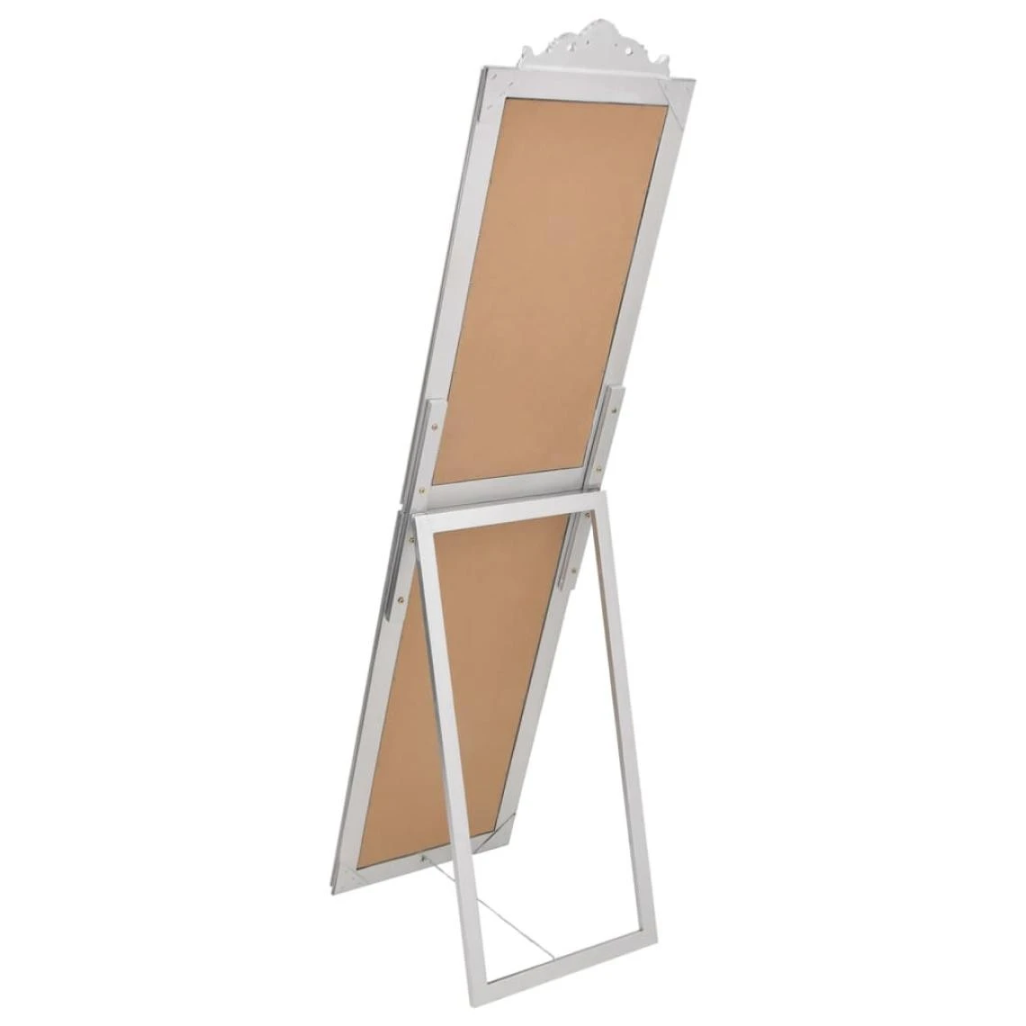 VidaXL Miroir Sur Pied Argenté 50x200 Cm 5 VidaXL Miroir Sur Pied Argenté 50x200 Cm – Image 3