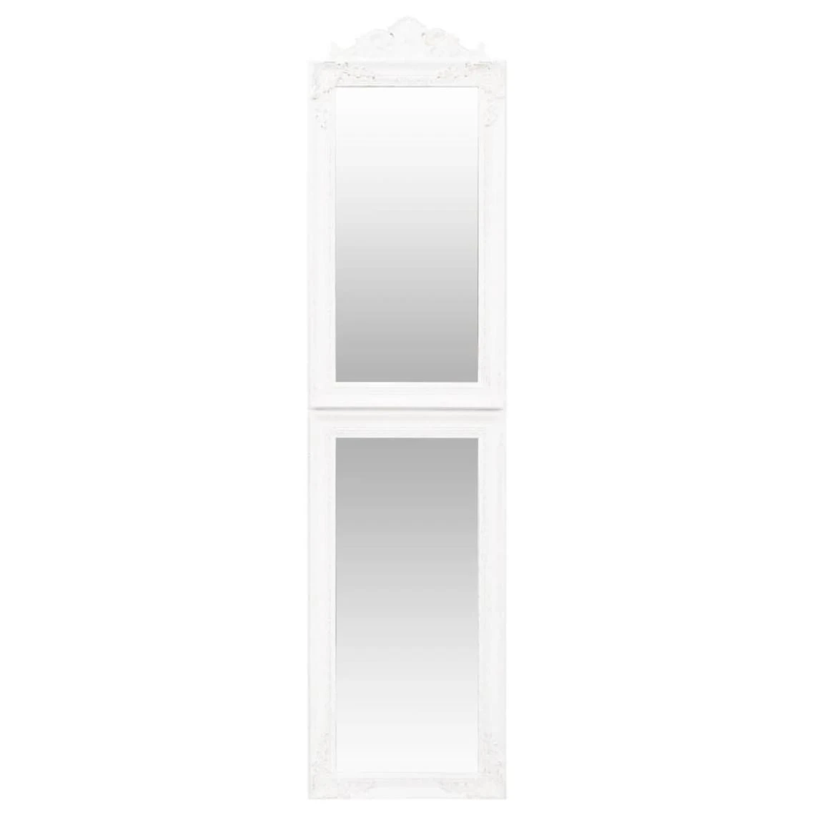 VidaXL Miroir Sur Pied Blanc 40x160 Cm 4 VidaXL Miroir Sur Pied Blanc 40x160 Cm – Image 2