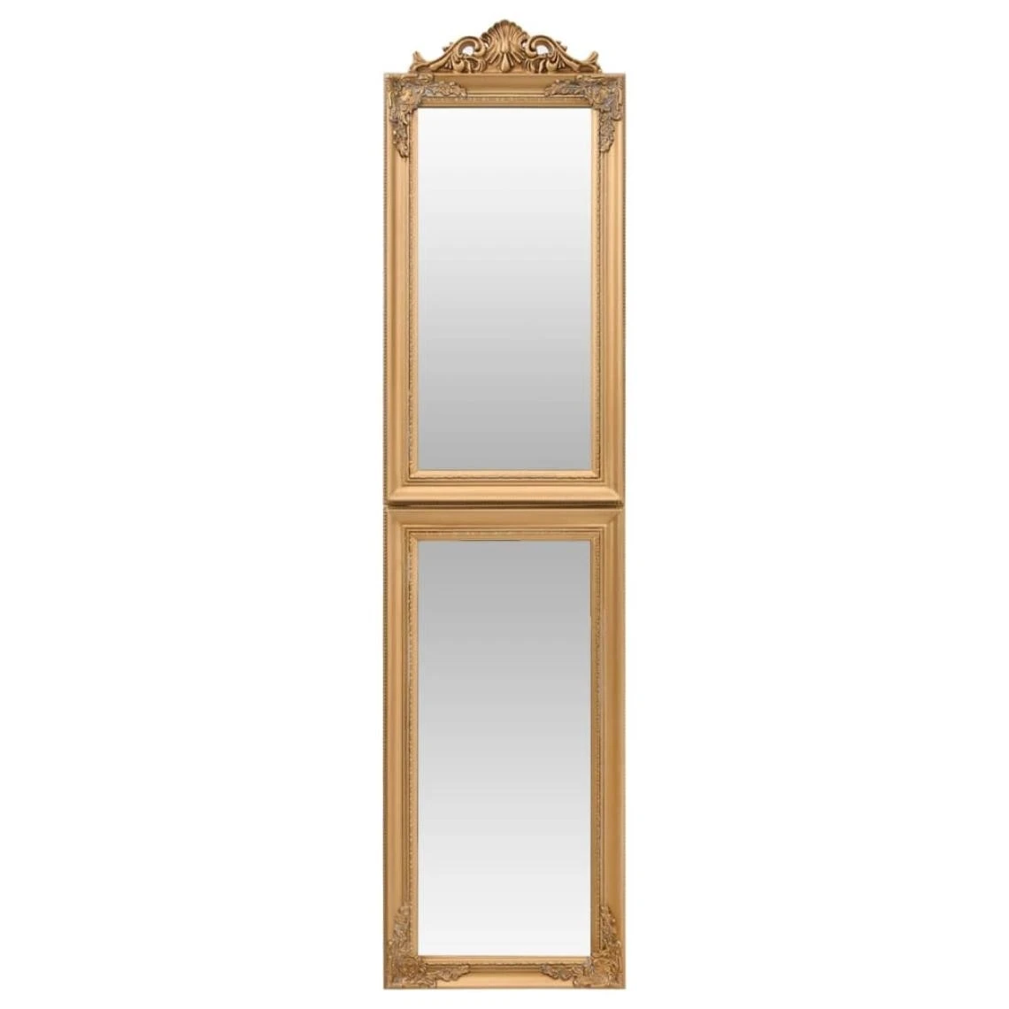 VidaXL Miroir Sur Pied Doré 50x200 Cm 4 VidaXL Miroir Sur Pied Doré 50x200 Cm – Image 2