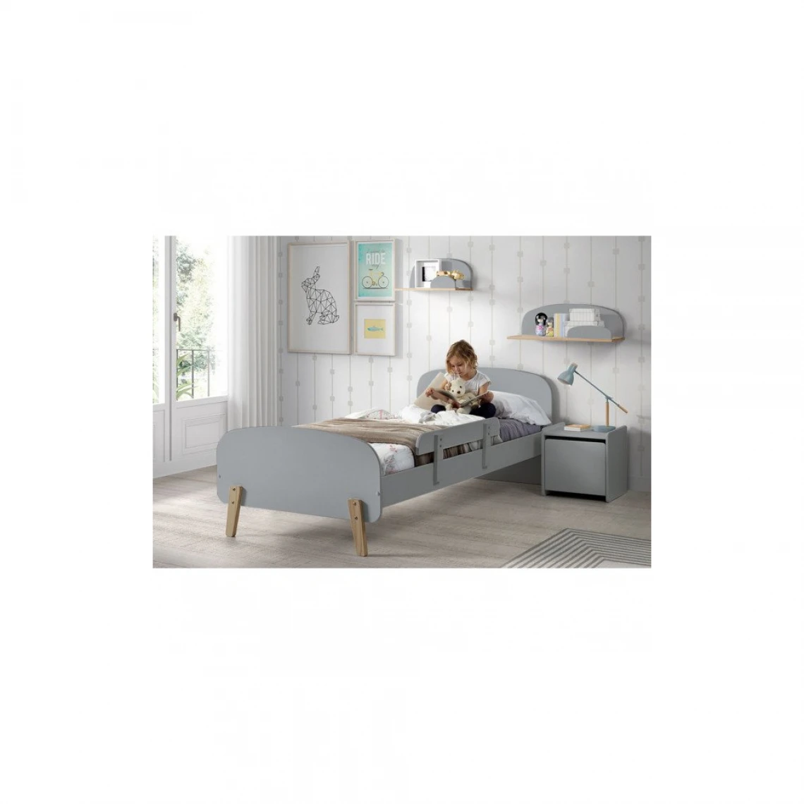 Vipack KIDDY Coffre à Jouets Gris Cool 5 Vipack KIDDY Coffre à Jouets Gris Cool – Image 3